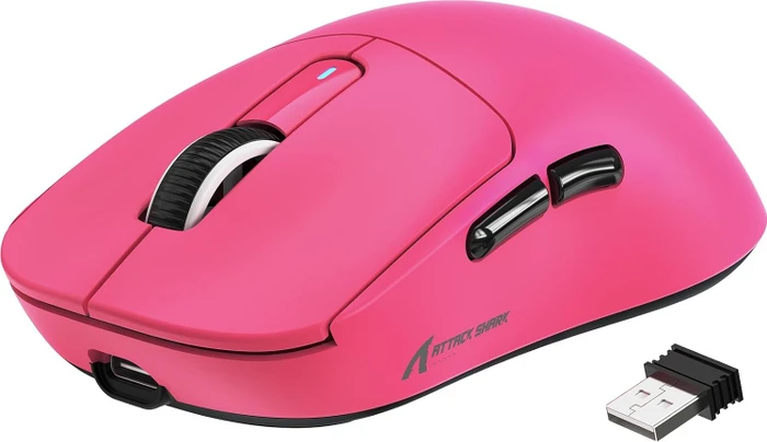 Attack Shark X3 Wireless Gaming Mouse Berry Red, USB/Bluetooth
