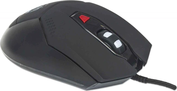 Manhattan Gaming-Maus mit LEDs, schwarz/rot, USB