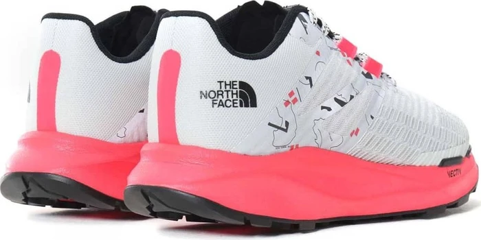 The North Face Vectiv Eminus white trail marker print/brilliant coral (Damen)