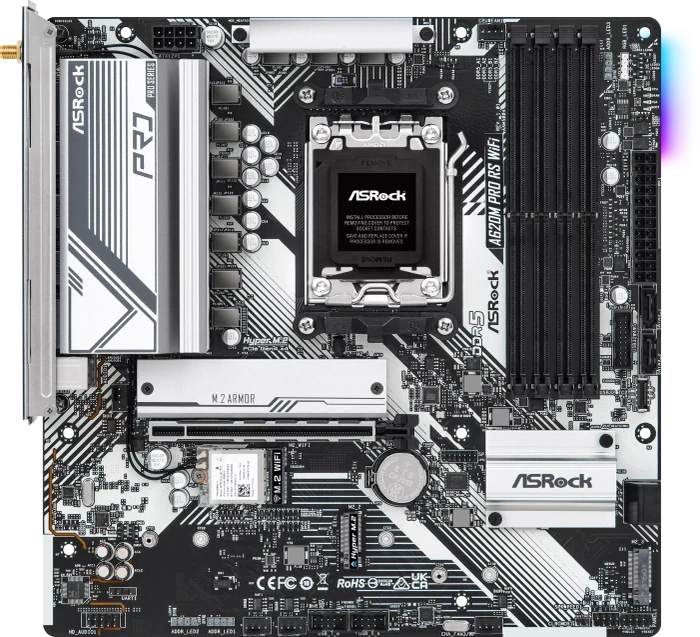 ASRock A620M Pro RS WiFi (AMD AM5)