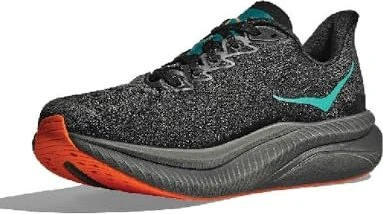 Hoka Mach 6 black/electric tangerine (Herren)