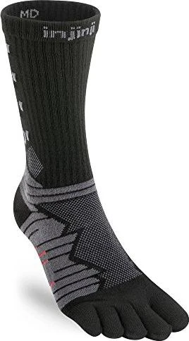 Injinji Ultra Run Crew Laufsocken obsidian