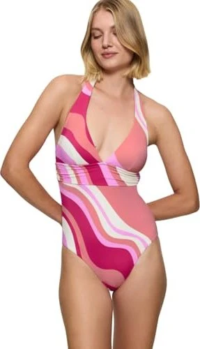 Triumph Summer Mix & Match Neckholder mit Cups Badeanzug pink/light combination (Damen)
