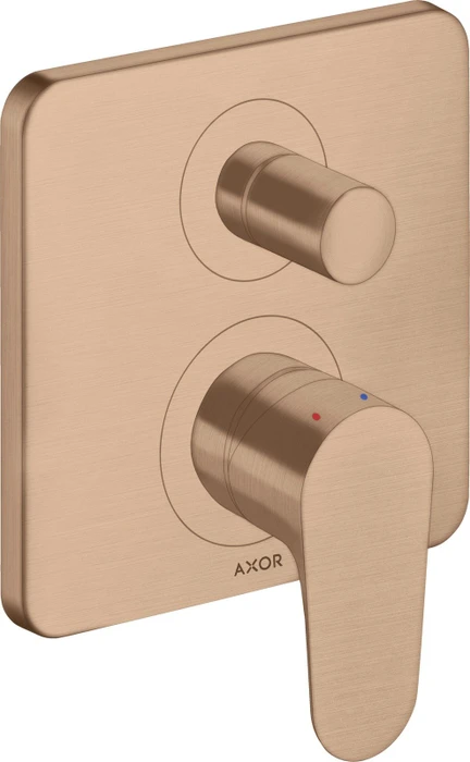 Hansgrohe Axor Citterio M Wannenmischerarmatur mit Sicherung brushed red gold