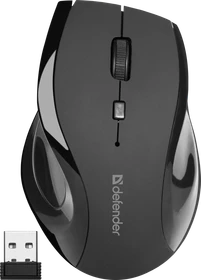 Defender Accura MM-295 Wireless Optical Mouse schwarz, USB (52295)