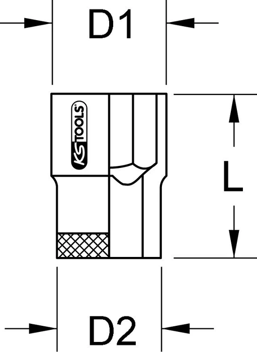 KS Tools BERYLLIUMplus Außensechskant Stecknuss 1/4"