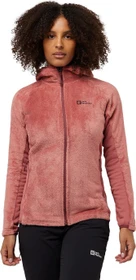 Jack Wolfskin Rotwand Hooded Full-Zip Fleece Funktionsjacke mineral red (Damen)