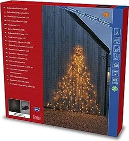 Konstsmide Triangel Lichtervorhang LED 304x bernstein