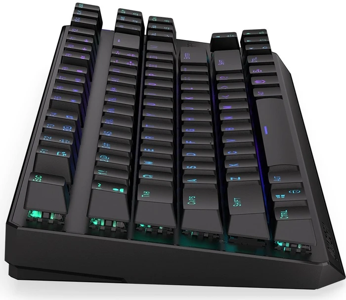 Endorfy Thock TKL Wireless, PBT, LEDs RGB, hot-swap, Black, Kailh Box BLACK, USB/Bluetooth, US