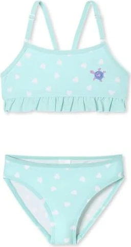 Schiesser Aqua Schildkröte Rüschen Bikini-Set hellgrün (Junior)