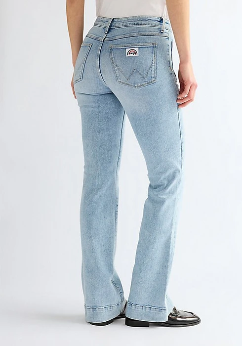Wrangler Flare Jeans pale tides (Damen)