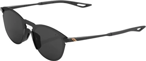 100% Legere Round polished black/smoke lens