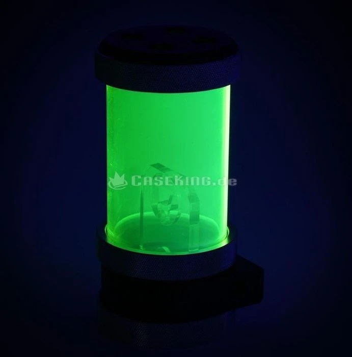 PrimoChill CTR Phase 2 120mm Laing D5, Acetal schwarz, UV grün