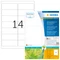 Herma Etiketten Recycling, 99.1x38.1mm, weiß, matt, 100 Blatt (1400 Etiketten) Vorschaubild