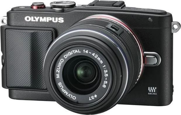 Olympus PEN E-PL6 schwarz mit Objektiv M.Zuiko digital 14-42mm 3.5-5.6 II