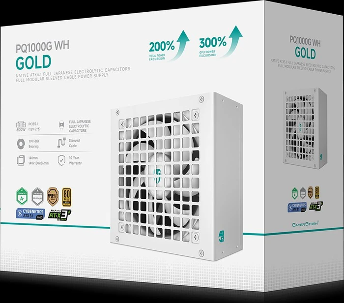 DeepCool GamerStorm PQ-G Series PQ1000G WH weiß 1000W, ATX 3.1