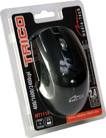 Media-Tech Trico wireless schwarz, USB
