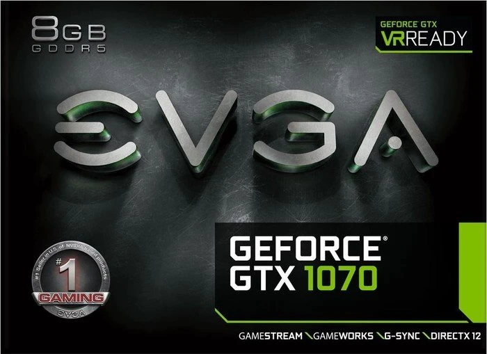 EVGA GeForce GTX 1070 FTW DT Gaming ACX 3.0, 8GB GDDR5, DVI, HDMI, 3x DP