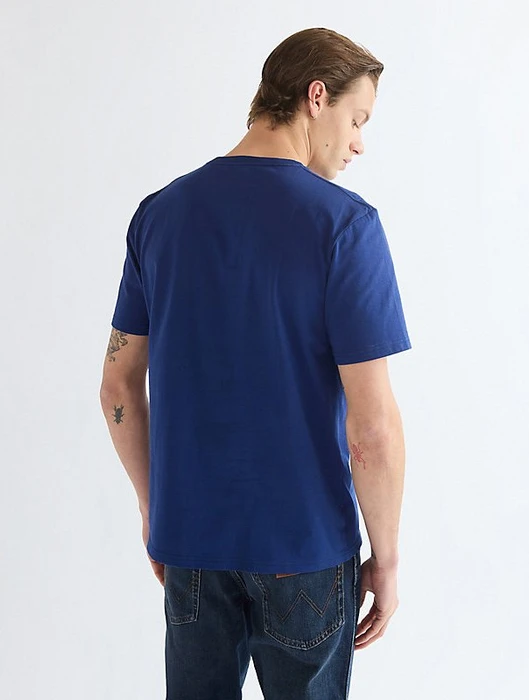 Wrangler Americana T-Shirt kurzarm blue depths (Herren)