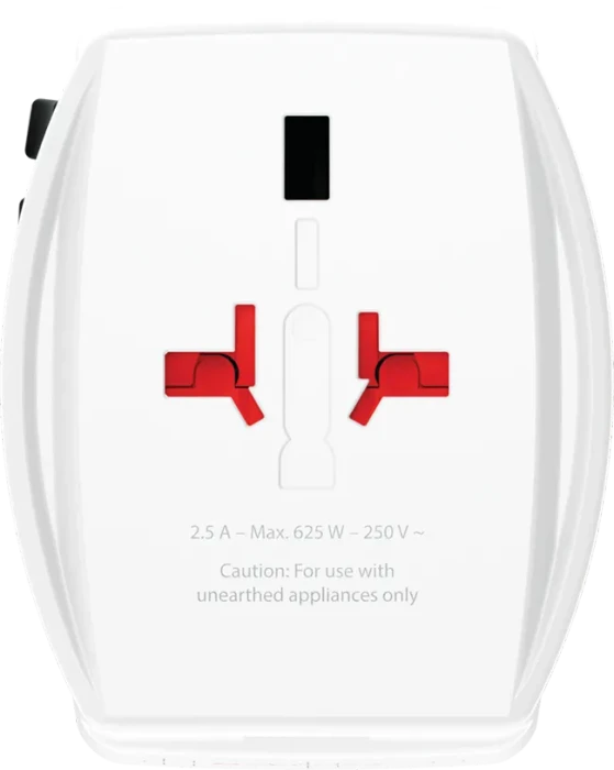 Skross World Travel Adapter MUV USB AC30PD, 1x USB-A, 1x USB-C, weiß