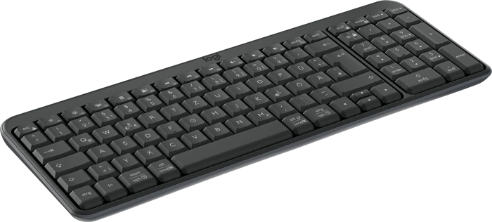 Logitech K250 Compact Wireless Keyboard, Graphite, Bluetooth, DE