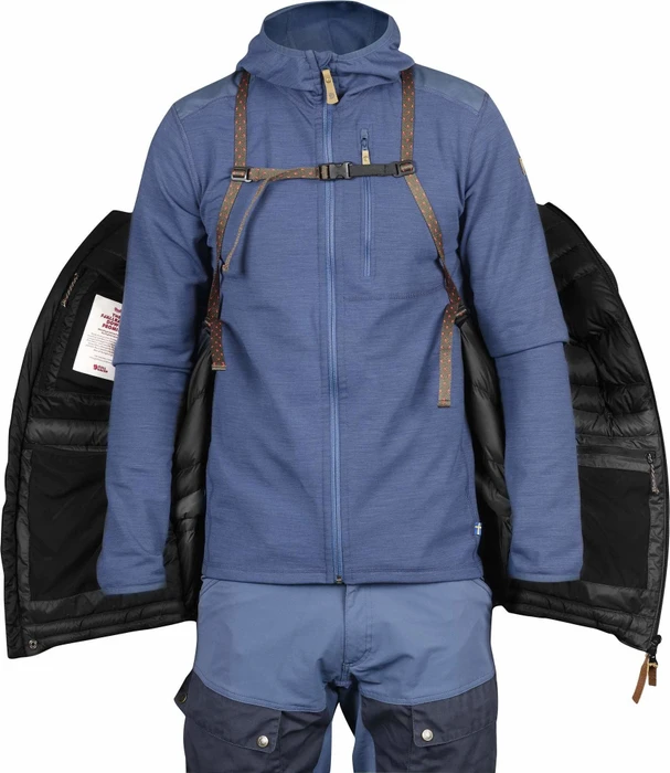 Fjällräven Keb Expedition Down Funktionsjacke stone grey/black (Herren)