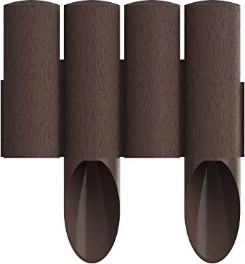 Cellfast Gartenpalisade 4 Standard Rasenkante 23.5x25.5cm braun, 4 Stück