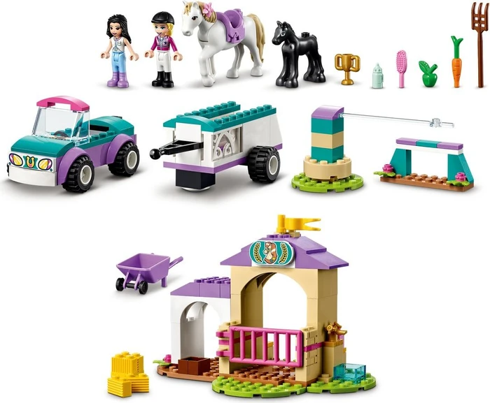 LEGO Friends - Trainingskoppel und Pferdeanhänger