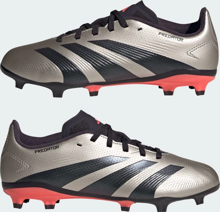 adidas Predator League FG platinum metallic/aurora black/turbo (Junior)