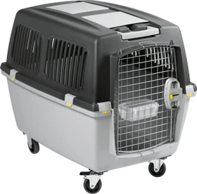 Kerbl Transportbox Gulliver Mega, Größe 5, 81x61x60cm, dunkelgrau, hellgrau