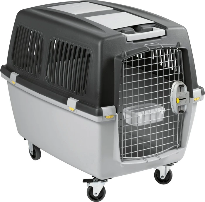 Kerbl Transportbox Gulliver Mega, Größe 5, 81x61x60cm, dunkelgrau, hellgrau