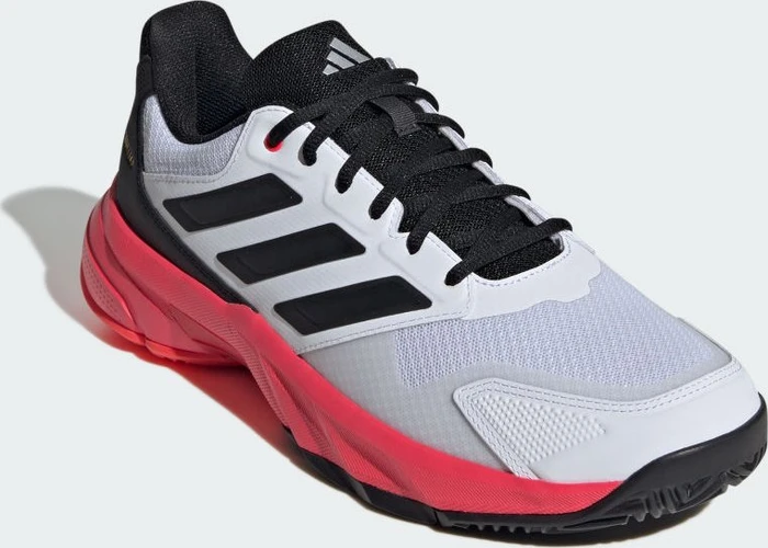 adidas CourtJam Control 3 cloud white/core black/lucid red