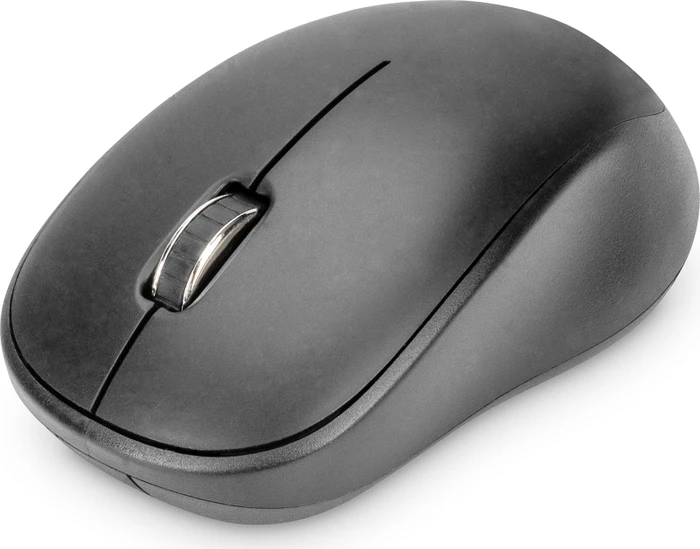 Digitus Silent Wireless Optical Mouse, 3 Tasten, schwarz, USB