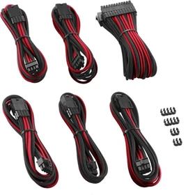 CableMod PRO ModMesh Cable Extension Kit, schwarz/rot (CM-PCAB-BKIT-NKKR-3PK-R)