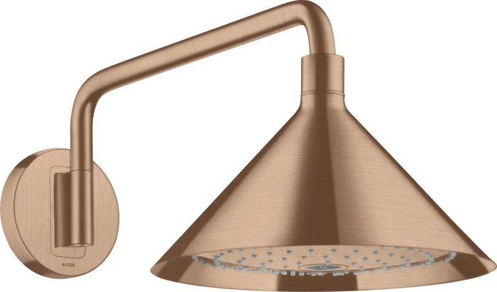 Hansgrohe Axor Showers/Front Kopfbrause 240 2jet mit Brausearm brushed red gold