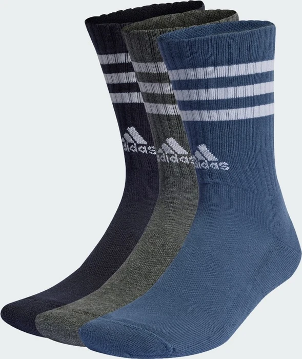 adidas 3-Streifen Cushioned Crew Socken, 3 Paar