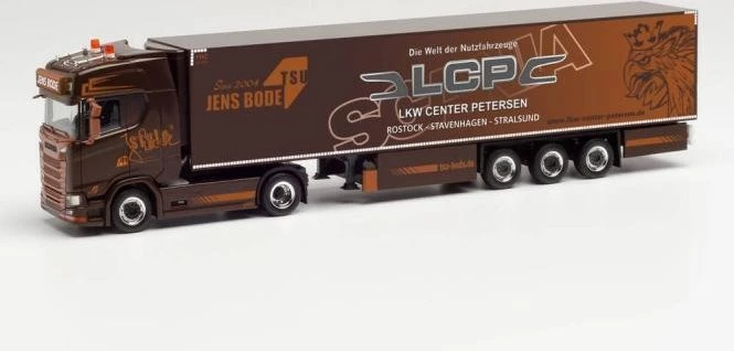 Herpa Scania CS 20 HD Kühlkoffer-Sattelzug TSU Bode