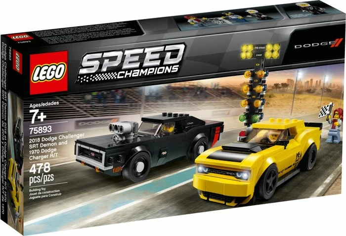 LEGO Speed Champions - 2018 Dodge Challenger SRT Demon und 1970 Dodge Charger R/T