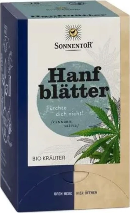 Sonnentor Hanfblätter Tee Beutel, 18 Stück