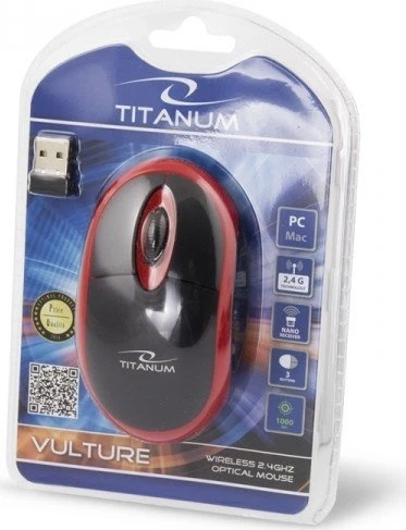 Esperanza Titanum Vulture schwarz/rot, USB