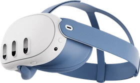 Meta Headset-Einlage und Headset-Riemen für Meta Quest 3 blau
