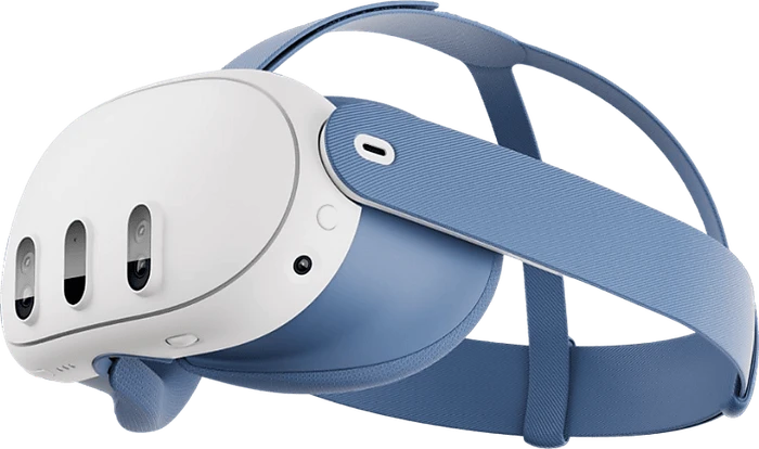 Meta Headset-Einlage und Headset-Riemen für Meta Quest 3 blau