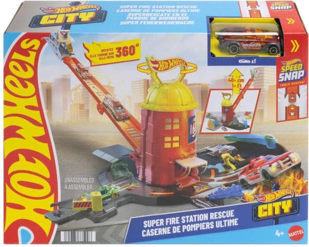 Mattel Hot Wheels City Super Fire Station Rescue