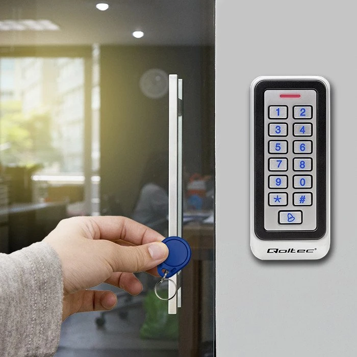 Qoltec Zahlenschloss RHEA mit RFID-Reader silber mit RFID-Reader