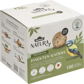 Dehner Natura Insekten-Meisenknödel Wildvogelfutter ohne Netz, 9kg (100x 90g)