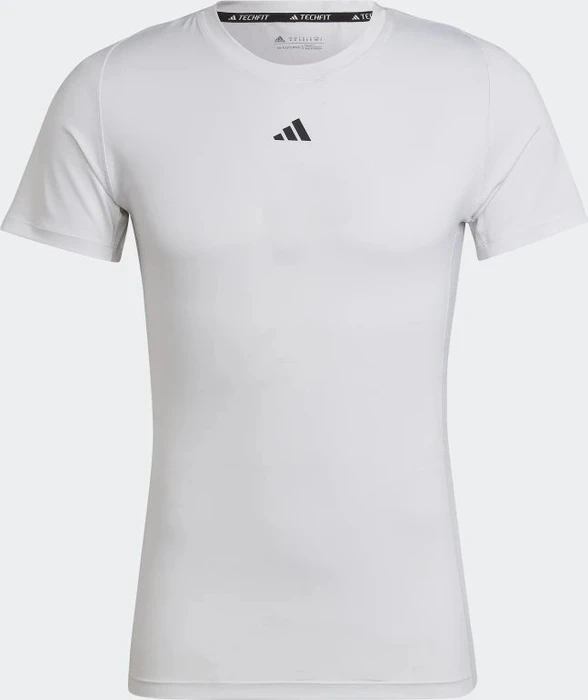 adidas Techfit Training Funktionsshirt kurzarm weiß (Herren)