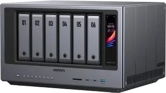 Ugreen NASync AI NAS iDX6011 Pro, 64GB RAM, 2x RJ-45 10GBase-T, 2x Thunderbolt 4 / USB4