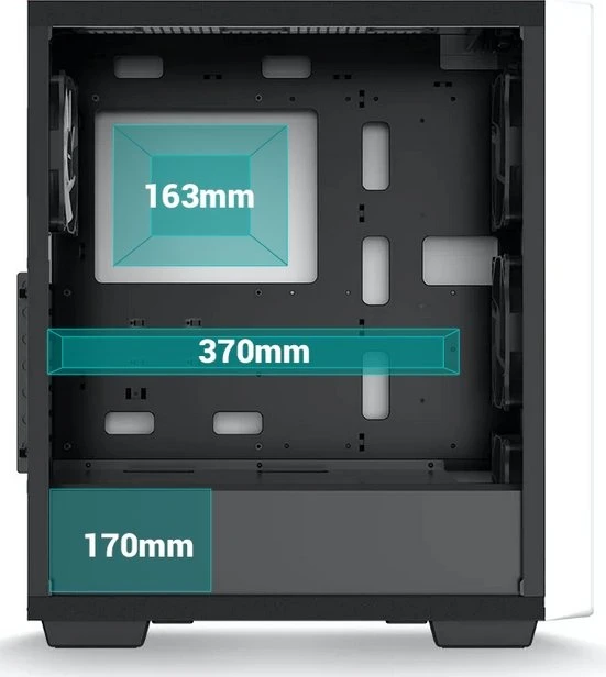 DeepCool CC560, weiß, Glasfenster