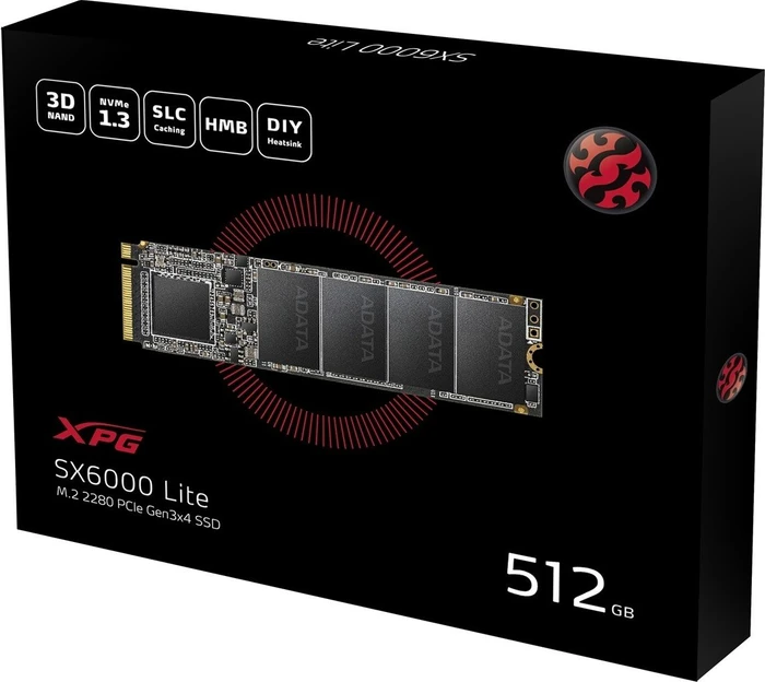 ADATA XPG SX6000 Lite 512GB, M.2 2280 / M-Key / PCIe 3.0 x4