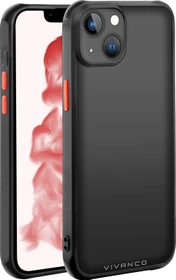 Vivanco Frosted Cover für Apple iPhone 14 Plus transparent/schwarz